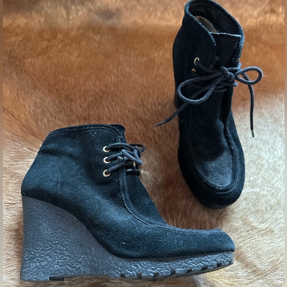 Michael Kors Rory Lace Up Suede Booties - Picture 2 of 3